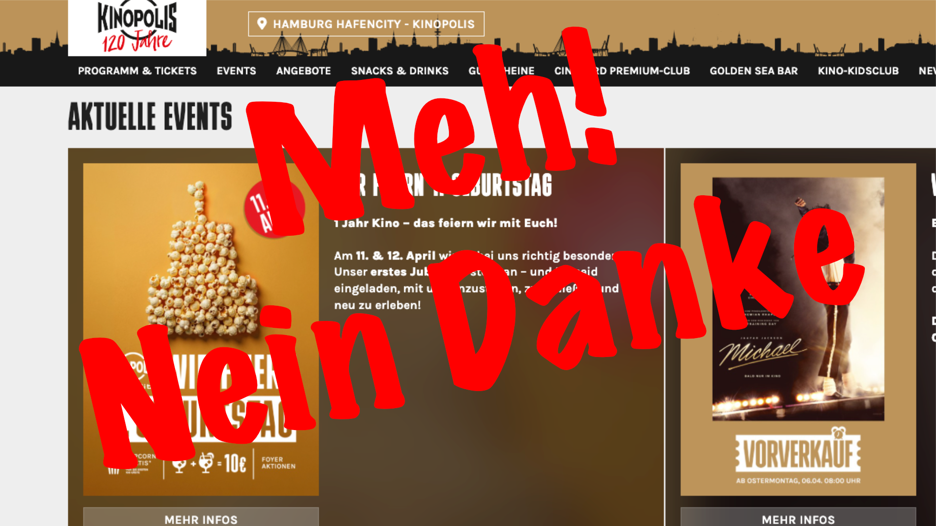 Kinopolis? Lieber nicht mehr